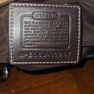 Coach Dark Brown Leather Womens Briefcase